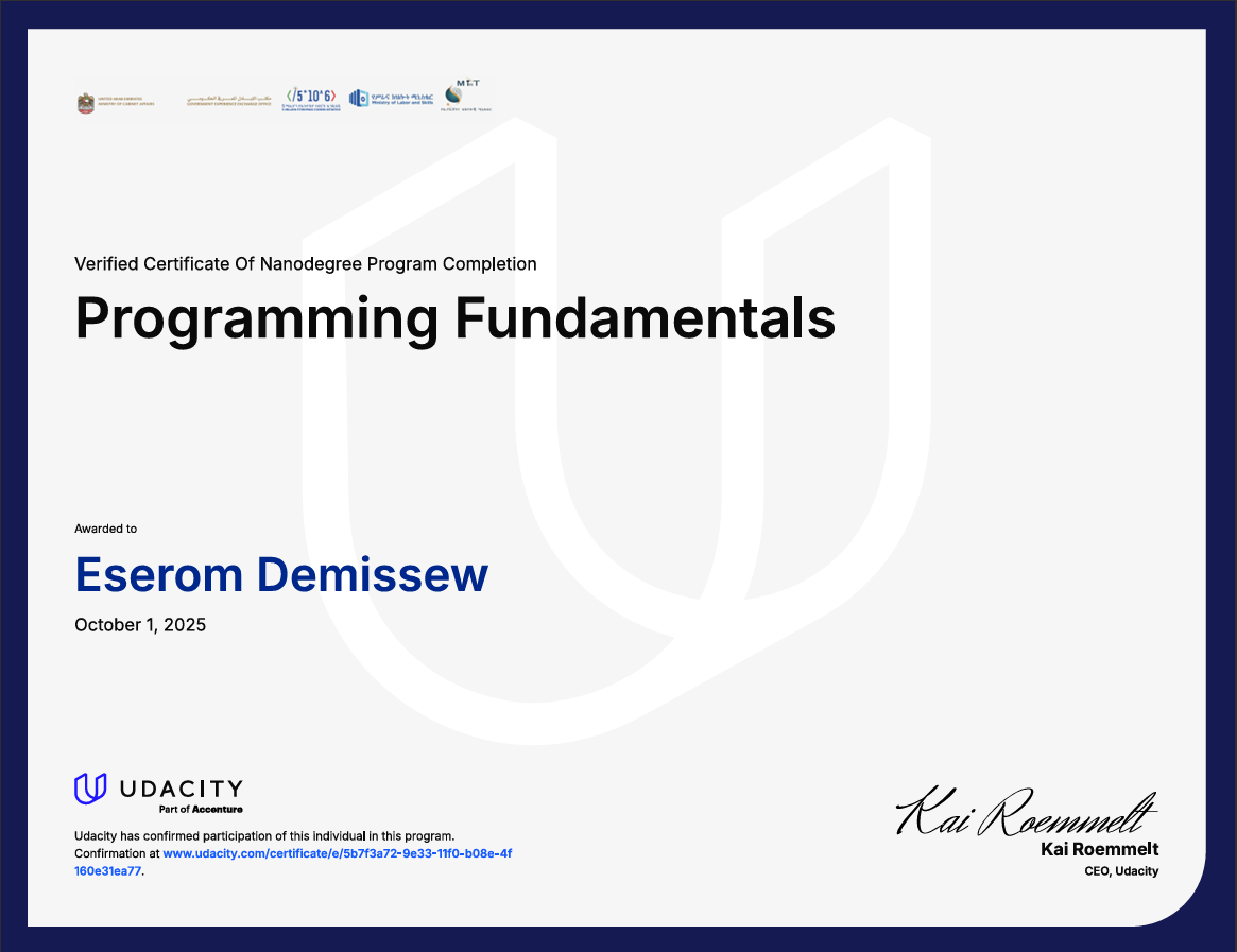 Programming Fundamentals